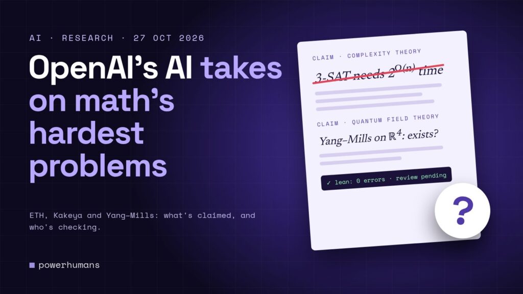 OpenAI’s AI Claims to Refute ETH and Prove Yang–Mills Existence: What It Means